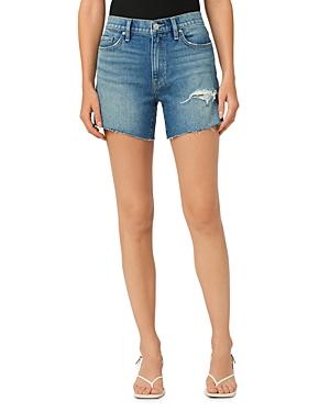 Hudson Devon High Rise Distressed Jean Shorts In Surf City