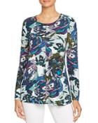 Cupio Abstract Floral Print Top