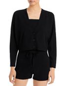 Aqua Cropped Button Cardigan - 100% Exclusive