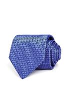 Canali Micro Triangle Grid Silk Classic Tie
