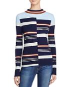 525 America Ribbed Striped Sweater