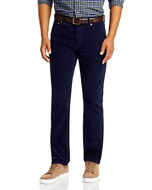 Sid Mashburn Slim Straight Fit Corduroy Jeans In Navy