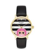 Kate Spade New York Leather Metro Watch, 34mm