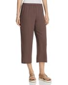 Eileen Fisher Straight Cropped Silk Pants