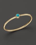 Zoe Chicco 14k Yellow Gold Thin Band Ring With Turquoise