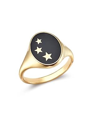 Suel 14k Yellow Gold Constellation Signet Ring