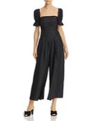 Fame And Partners Gabrielle Ruched-bodice Jumpsuit