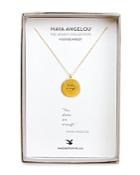 Dogeared Maya Angelou Legacy Collection You Alone Are Enough Necklace, 18