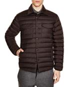 Z Zegna Mixed Media Quilted Down Slim Fit Jacket