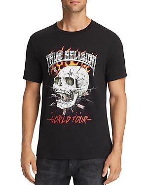 True Religion Fire Skull Graphic Tee