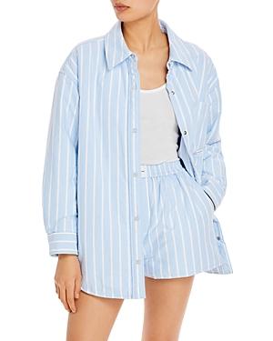 Alexanderwang.t Oxford Padded Shirt Jacket