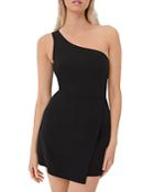 French Connection Whisper One Shoulder Mini Dress