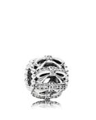 Pandora Charm - Sterling Silver & Cubic Zirconia Shimmering Sentiments, Moments Collection