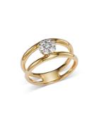 Bloomingdale's Diamond Cluster Openwork Ring In 14k Yellow Gold - 100% Exclusive