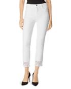 J Brand Ruby High Rise Crop Stovepipe Jeans In Stargazer White