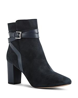 Reiss Enrica Suede & Leather High-heel Booties