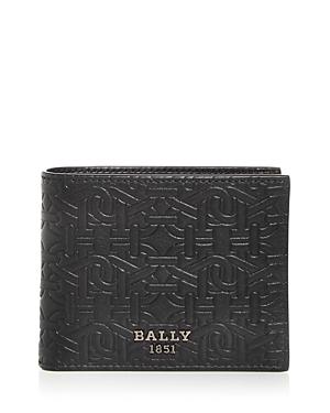 Bally Logo Embossed Leather Bifold Wallet