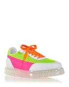 Joshua Sanders Women's Zenith Air Neon Color Block Sneakers