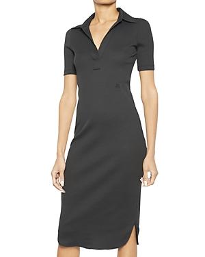 Helmut Lang Retro Ribbed Polo Dress