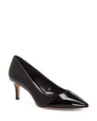 Vince Camuto Women's Kemira Patent Leather Pointed Toe Mid Heel Pumps