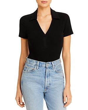 Aqua Ribbed Polo Bodysuit - 100% Exclusive