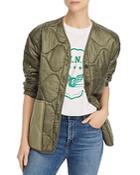 Anine Bing Andy Quilted Bomber Jacket