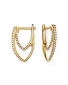 Bloomingdale's Diamond Hoop Earrings In 14k Yellow Gold, 0.25 Ct. T.w. - 100% Exclusive