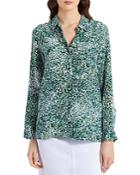 Gerard Darel Cassie Printed Silk Shirt