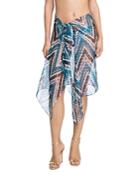 Gottex Moroccan Jewel Side Tie Wrap Skirt