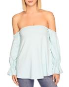 Susana Monaco Off The Shoulder Flared Cuff Top
