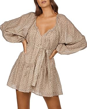 Charlie Holiday Joni Animal Print Mini Dress