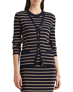 Lauren Ralph Lauren Metallic Striped Cardigan