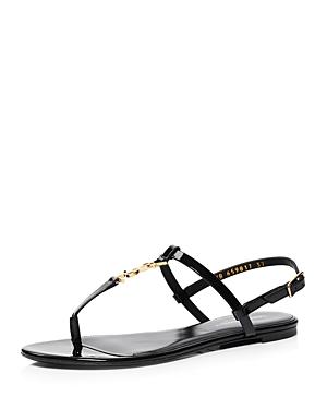 Saint Laurent Women's Cassandra Thong Sandals