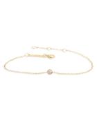 Zoe Chicco 14k Yellow Gold Floating Diamonds Diamond Bezel Chain Bracelet