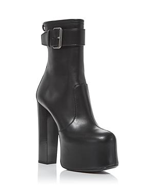 Saint Laurent Women's Cherry Platform High Heel Mid Calf Boots