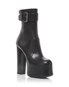 Saint Laurent Women's Cherry Platform High Heel Mid Calf Boots