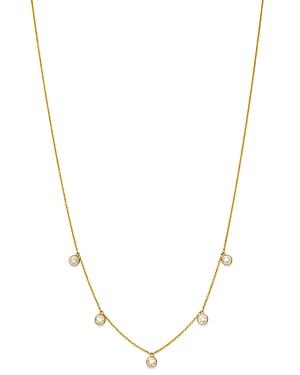 Bloomingdale's Diamond Bezel Set Droplet Necklace In 14k Yellow Gold, 0.75 Ct. T.w. - 100% Exclusive