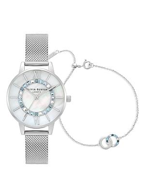 Olivia Burton Wonderland Watch Gift Set, 30mm