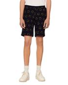 Sandro Smiley Face Fleece Shorts