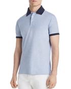Dylan Gray Contrast-trimmed Pique Classic Fit Polo Shirt