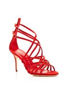 Giuseppe Zanotti Cage Suede Strappy High Heel Sandals