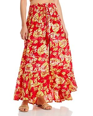 Tiare Hawaii Dakota Floral Print Swim Cover Up Skirt