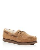 Sperry Men's Authentic Original Two Eye Suede & Shearling Boat Shoes