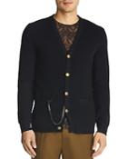 The Kooples Wool And Leather Cardigan