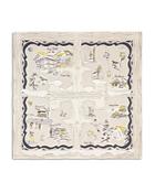 Tory Burch Tory's Chalet Silk Square Scarf