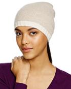 C By Bloomingdale's Cashmere Birdseye Slouch Hat