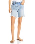 Citizens Of Humanity Camilla Frayed Hem Shorts In Summer Shower