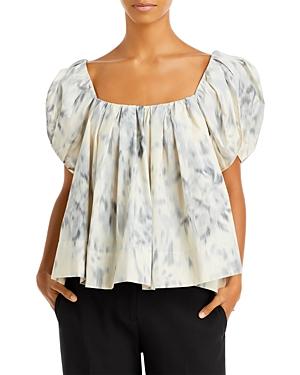 Rebecca Taylor Printed Babydoll Top