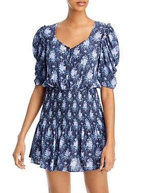 Loveshackfancy Brickell Printed Mini Dress