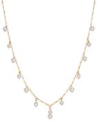 Bloomingdale's Cultured Freshwater Pearl Dangle Choker Necklace In 14k Yellow Gold, 16 - 100% Exclusive